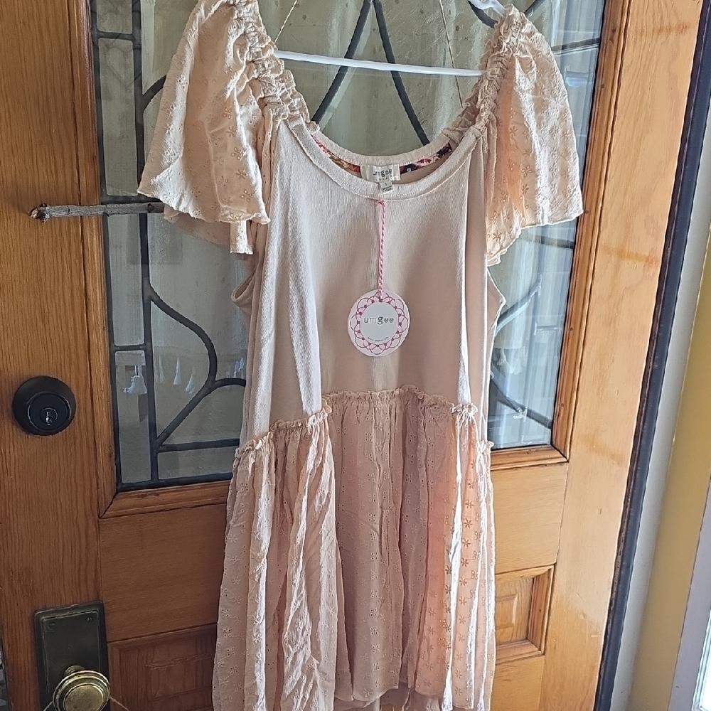NWT Umgee Cream Sun Dress